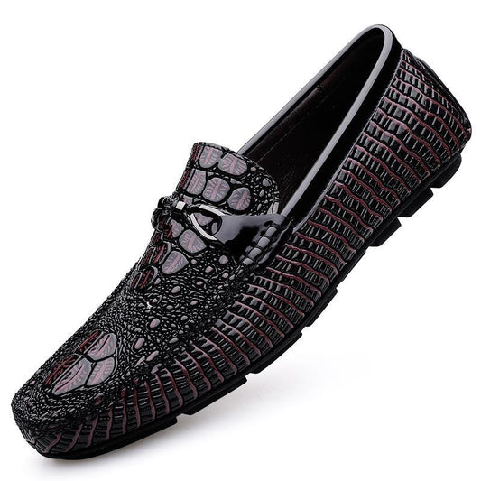 Luxury Embossed Leather Loafers