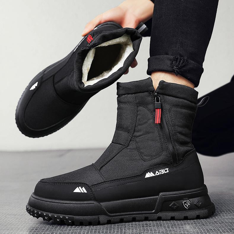Waterproof and anti-slip fleece snow boots