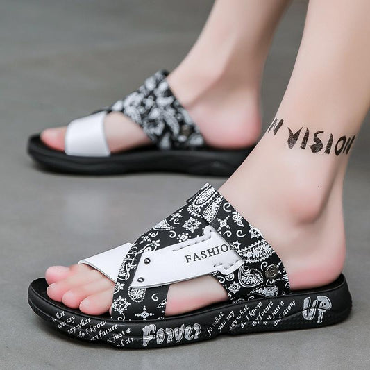 Printed trendy sandals