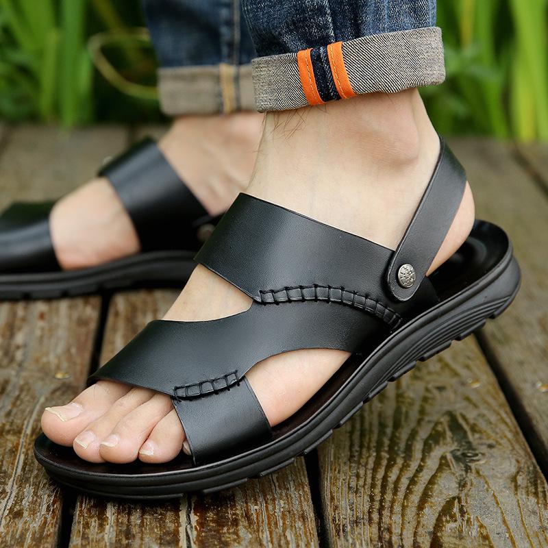Leather Casual Soft Sole Non-slip Sandals