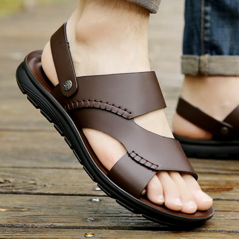 Leather Casual Soft Sole Non-slip Sandals