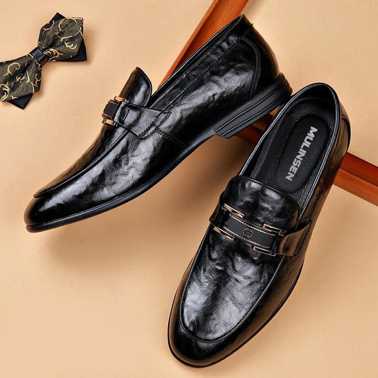 Exquisite simple business leather shoes
