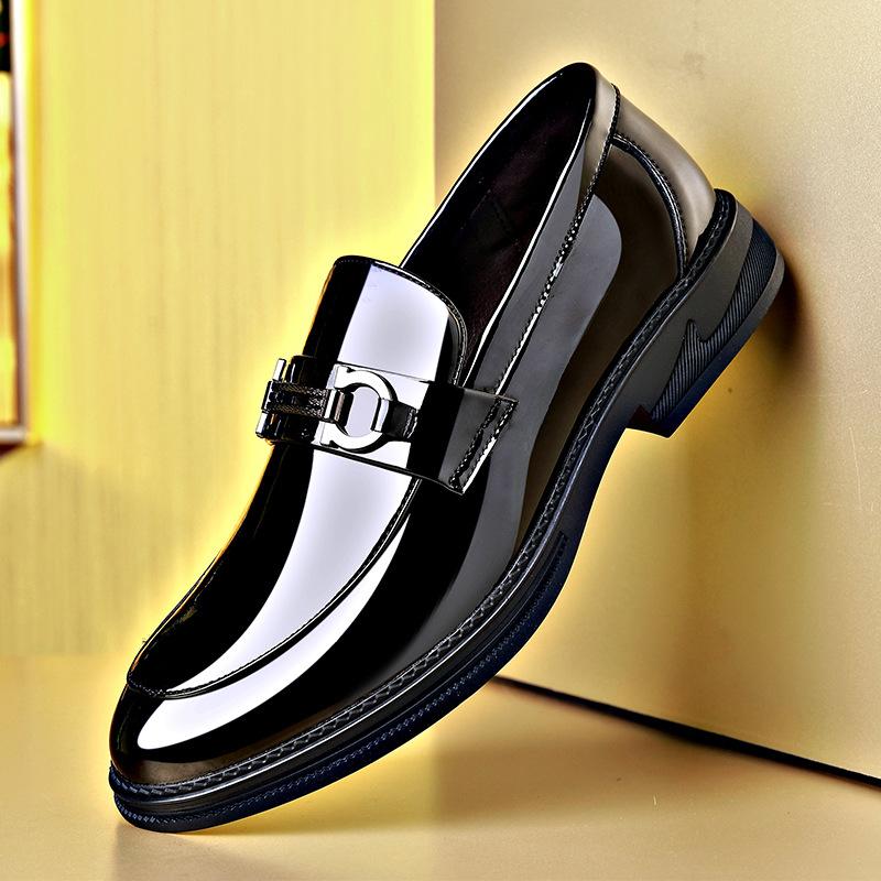Smooth business leather shoes